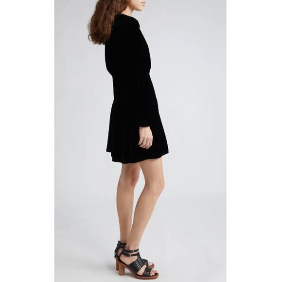 Ulla Johnson Audrey Long Sleeve Velvet Minidress Size 0‎ - Picture 4 of 9